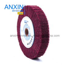 Wooden Arbor Non Woven Wire Drawing Wheel for Pulling